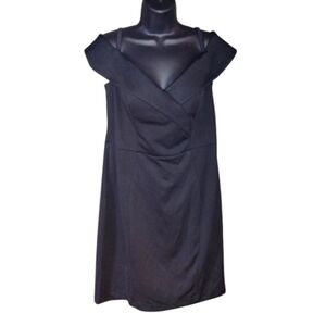 Emma Street NWT Black dress rolled collar off the shoulder with straps